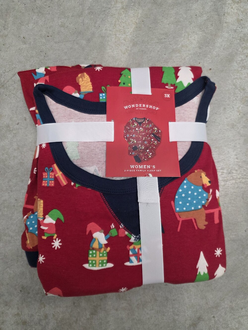 Wondershop Women's Red Holiday Print Pajama Set 3xl New